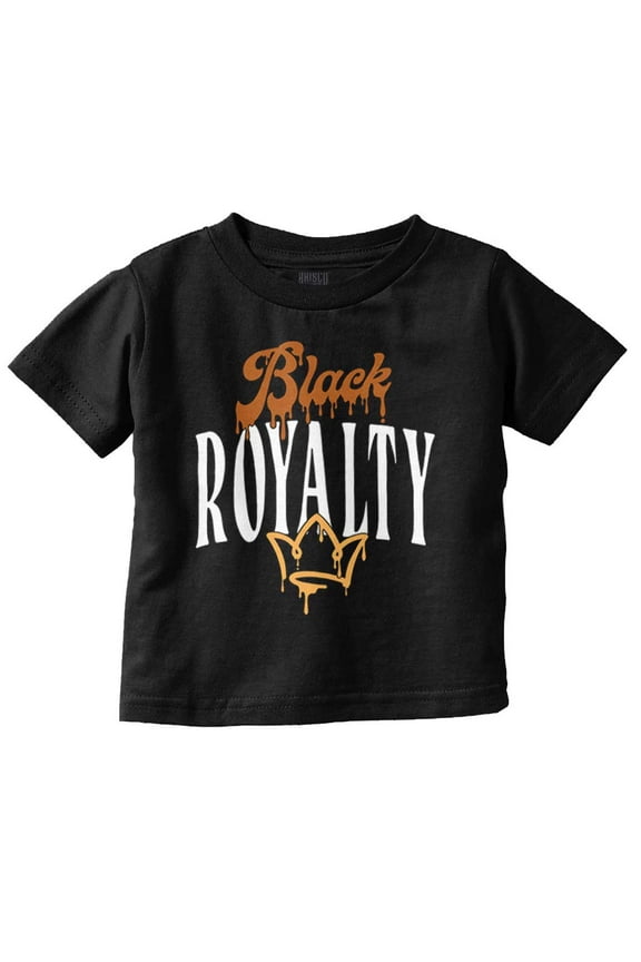 Black Royalty Graffiti Paint Drip Toddler Boy Girl T Shirt Infant Toddler Brisco Brands 6M