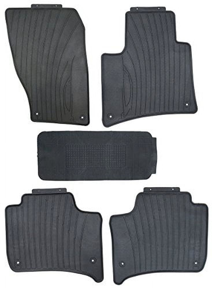 Black Rubber All Weather Floor Mats for 20112018 Porsche Cayenne