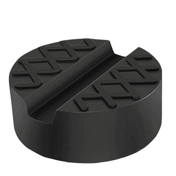 Black Rubber Anti- Floor Jack Pad 4.9 Inch Single Slot Universal Adapter for Car Vehicle Lifting