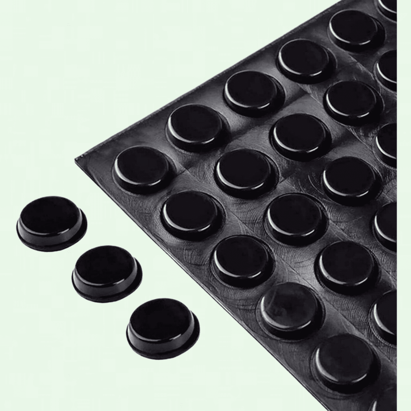 Best Cabinet Door Bumpers 100-Pack Clear Rubber Door Bumpers