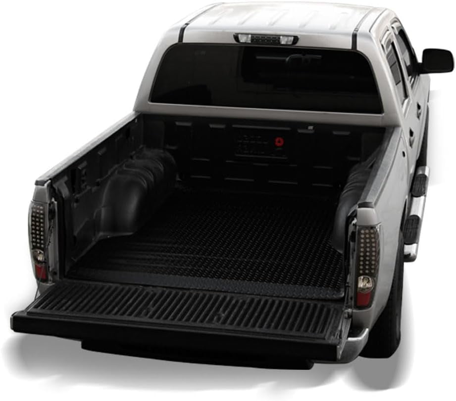 Black Rubber Diamond Plate Truck Bed Floor Mat Liner