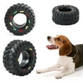 thumbnail image 1 of Black Rubber Dog Toy Tire Extreme Dog Toys Classic Rubber Dog Toy Tough Dog Toys for Aggressive Chewers Large Breed Rubber Tire Dog Toy for Aggressive Chewers Puppy, 1 of 5