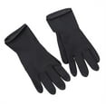 thumbnail image 1 of Black Rubber Gloves Salon Hair Color Gloves Thick Protective, 1 of 2