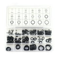Black Rubber O Rings Assortment Set for Plumbing Garage
