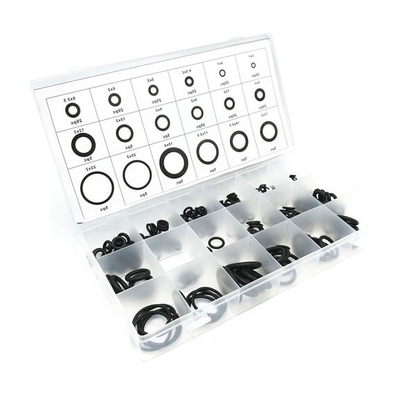 Black Rubber O Rings Assortment Set for Plumbing Garage Workshop Supplies for Car Faucet Pressure Plumbing Repair