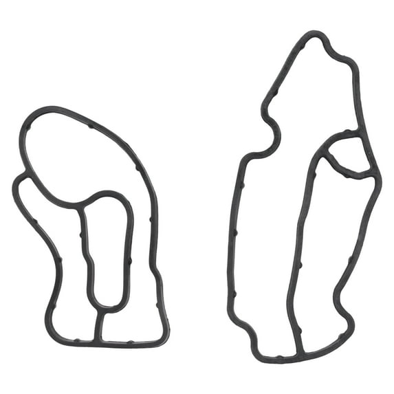 Black Rubber Oil Filter Housing Gasket, Fit for Mercedes Benz ML320 ML350 R320 Dodge Sprinter 6421840080 6421801410, 2pcs
