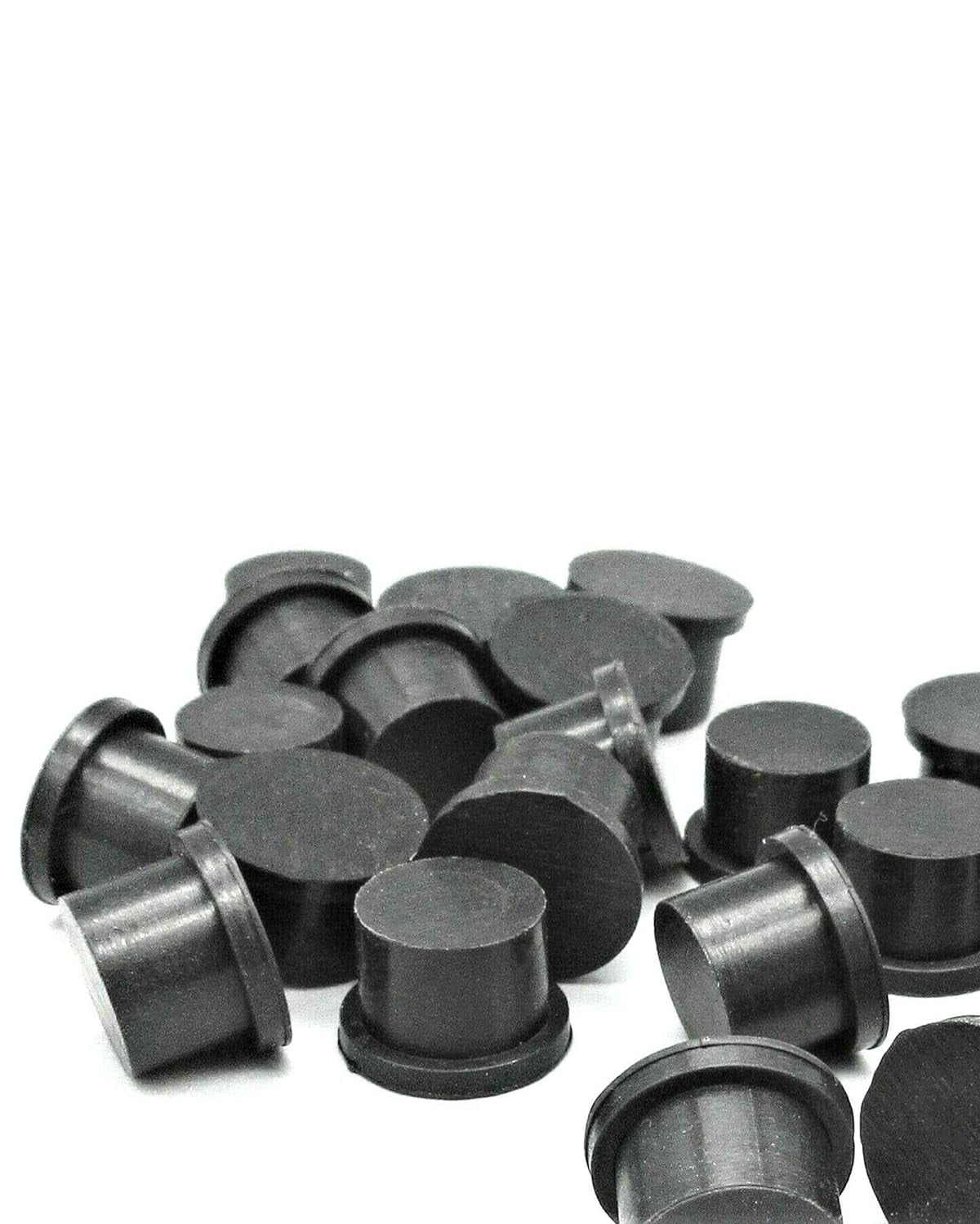 Black Rubber Plugs For Holes 7/16” Rubber Hole Plugs With Compression Stem Rubber Push In