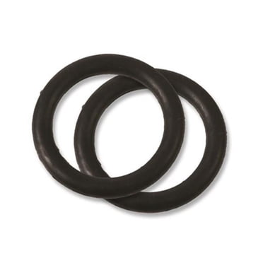 Elico Replacement Rubber Peacock Rings And Leathers For Safety Stirrups – Black (Set)
