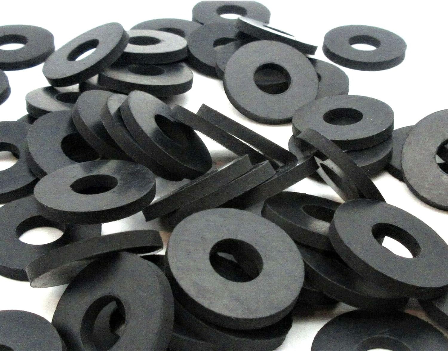 Black Rubber Washer 20mm OD x 10mm ID x 3.2mm Thickness - Oil NBR ...