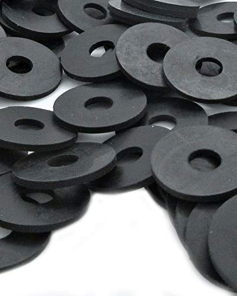 Black Rubber Washer 3/4" OD X 1/4" ID X 1/16" Thickness EPDM Rubber