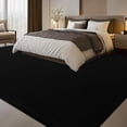 thumbnail image 1 of Black Rug for Living Room, 8x10 Washable Rug for Bedroom with Thickened Memory-Foam, Modern Minimalist Large Carpet Solid Comfy Non Slip Carpet for Kid Room Dining Room Classroom Home Decor, 1 of 7