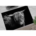 thumbnail image 1 of Black Rugs, Animal Rugs, Nature Rug, Wild Bull Rugs, Door Mat Rugs, Area Rugs, Salon Rugs, Kitchen Rug, Bull Rugs, Luxury Rug, Large Rug, 1.7'x2.3' - 50x70 cm, 1 of 8