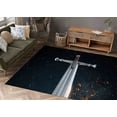 thumbnail image 1 of Black Rugs, Man Cave Rug, Modern Rugs, Customs Rug, Claymore Rugs, Modern Rug, Cool Rug, Easy to Clean Rugs, Sword Rugs, Kitchen Rug, 3.3'x5' - 100x150 cm, 1 of 8