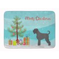 thumbnail image 1 of Black Russian Terrier Christmas Machine Washable Memory Foam Mat, 1 of 2
