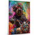 thumbnail image 1 of Black Russian Terrier Dog Poster Riding A Motorcycle - Black Russian Terrier Dog Canvas Wall Art For Bedroom Decor - Office Wall Art - Cute Things, 1 of 6