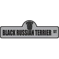 thumbnail image 1 of Black Russian Terrier Street Sign | Indoor/Outdoor | Dog Lover Funny Home Décor for Garages, Living Rooms, Bedroom, Offices | SignMission personalized gift | 24" Wide, 1 of 5