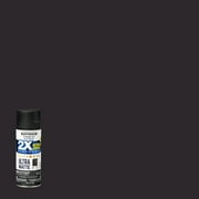 Black, Rust-Oleum American Accents 2X Ultra Cover Ultra Matte Spray Paint, 12 oz