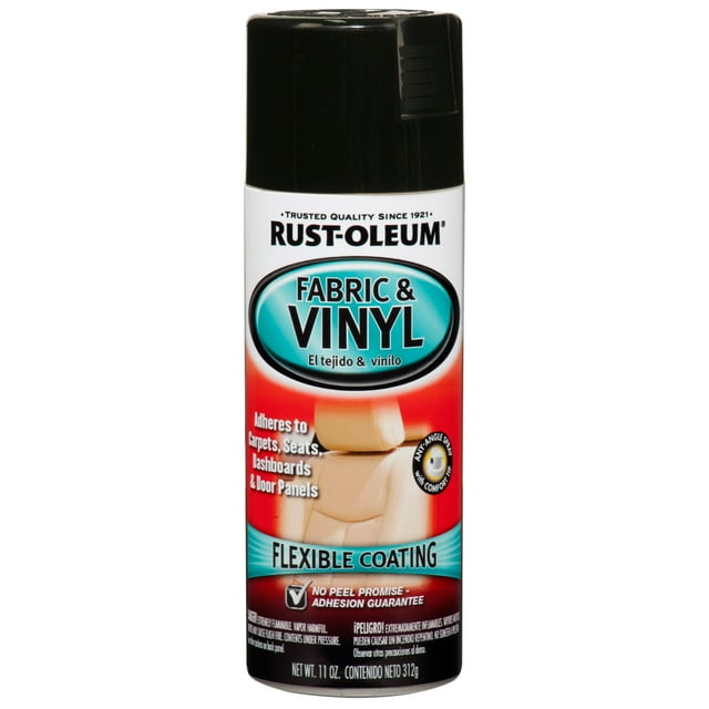 Black, Rust-Oleum Automotive Fabric and Vinyl Gloss Spray Paint-248918 ...