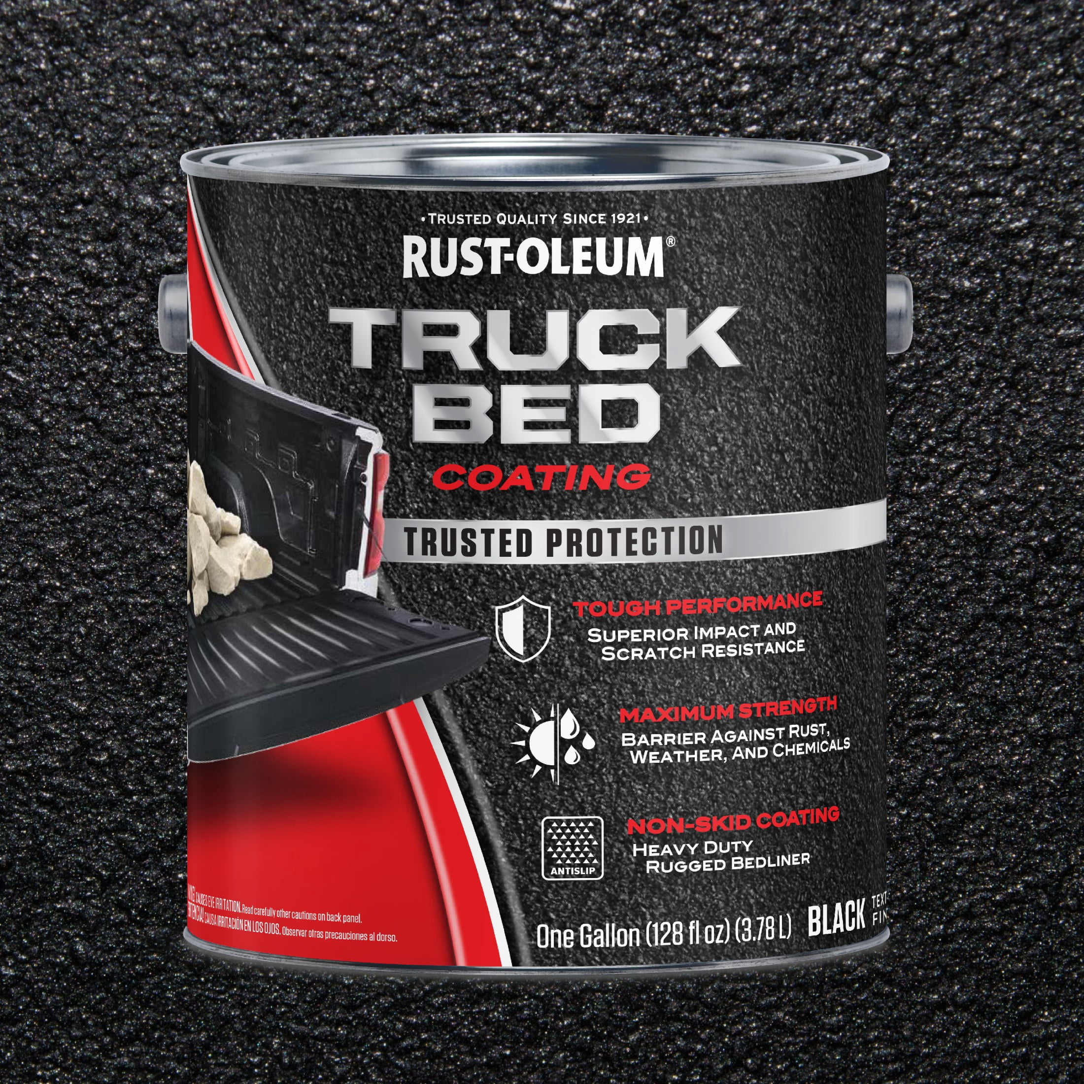 Black, Rust-Oleum Automotive Truck Bed Coating-342669, Gallon