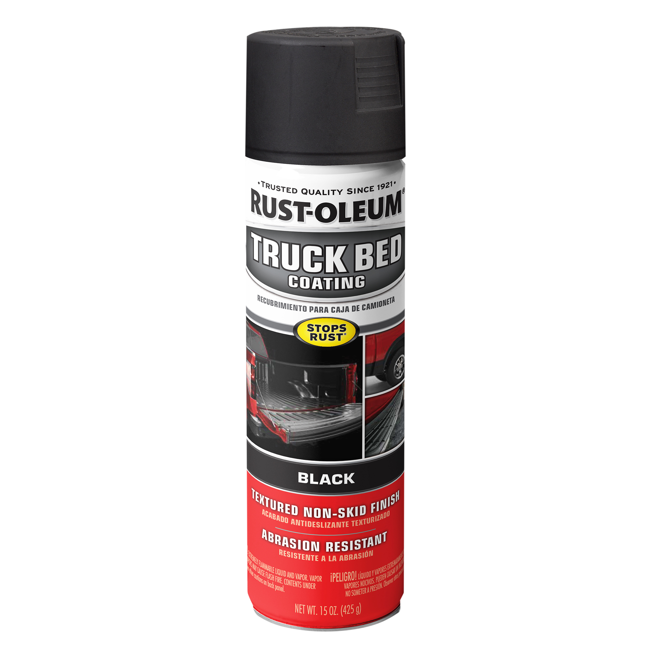 Black, Rust-Oleum Automotive Truck Bed Coating Spray Paint-248914, 15 oz - image 1 of 9