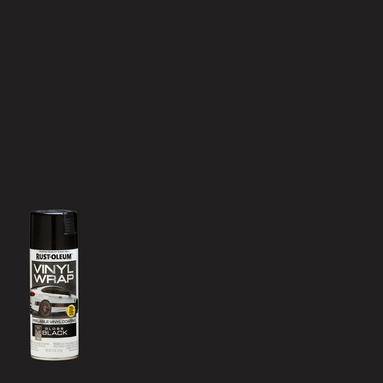 Rust-Oleum- Vinyl Spray Paint- Black- 11 oz- Gloss