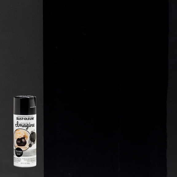 4 Pack, Black, Rust-Oleum Craft & Hobby Chrome Imagine Chrome Spray Paint- 353333, 10 oz.