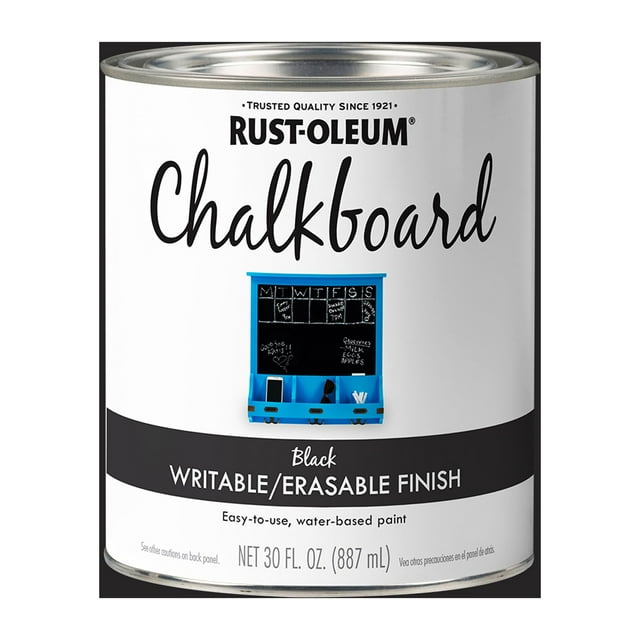 Black, RustOleum Matte Specialty Chalkboard Paint32 oz 4 Pack