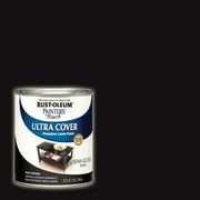 Oleum Painters Touch Ultra Cover Semi-Gloss Black Water-Based Paint Exterior and Interior 1 qt