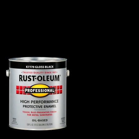 Black, Rust-Oleum Professional High Performance Protective Enamel-K7779402, Gallon