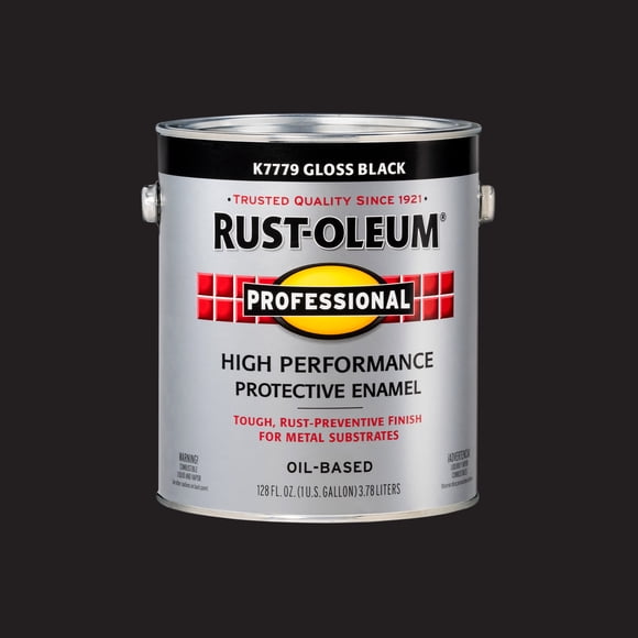 Black, Rust-Oleum Professional High Performance Protective Enamel-K7779402, Gallon