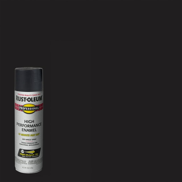 RustOleum Professional High Performance Enamel SemiGloss Black Spray