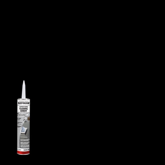 12 Pack, Black, Rust-Oleum Roofing Advanced Wet or Dry Roof Repair - 347418, 10.1 oz. tube