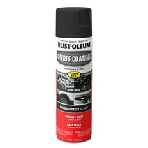 Black, Rust-Oleum Rubberized Undercoating Spray Paint-248657, 15 oz