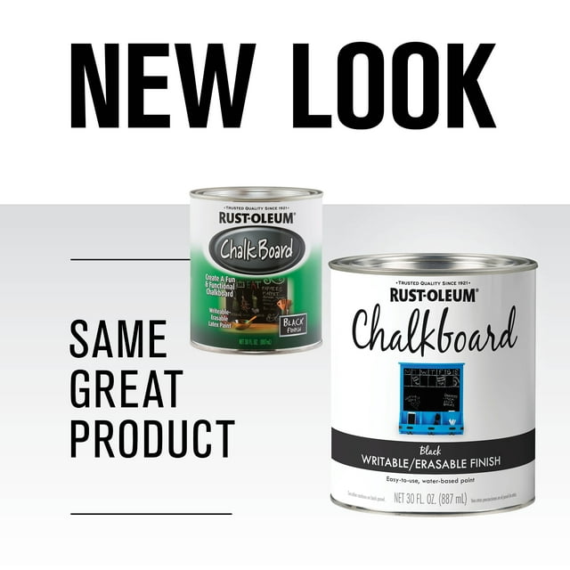 Black, RustOleum Specialty Chalkboard Paint Flat, Quart