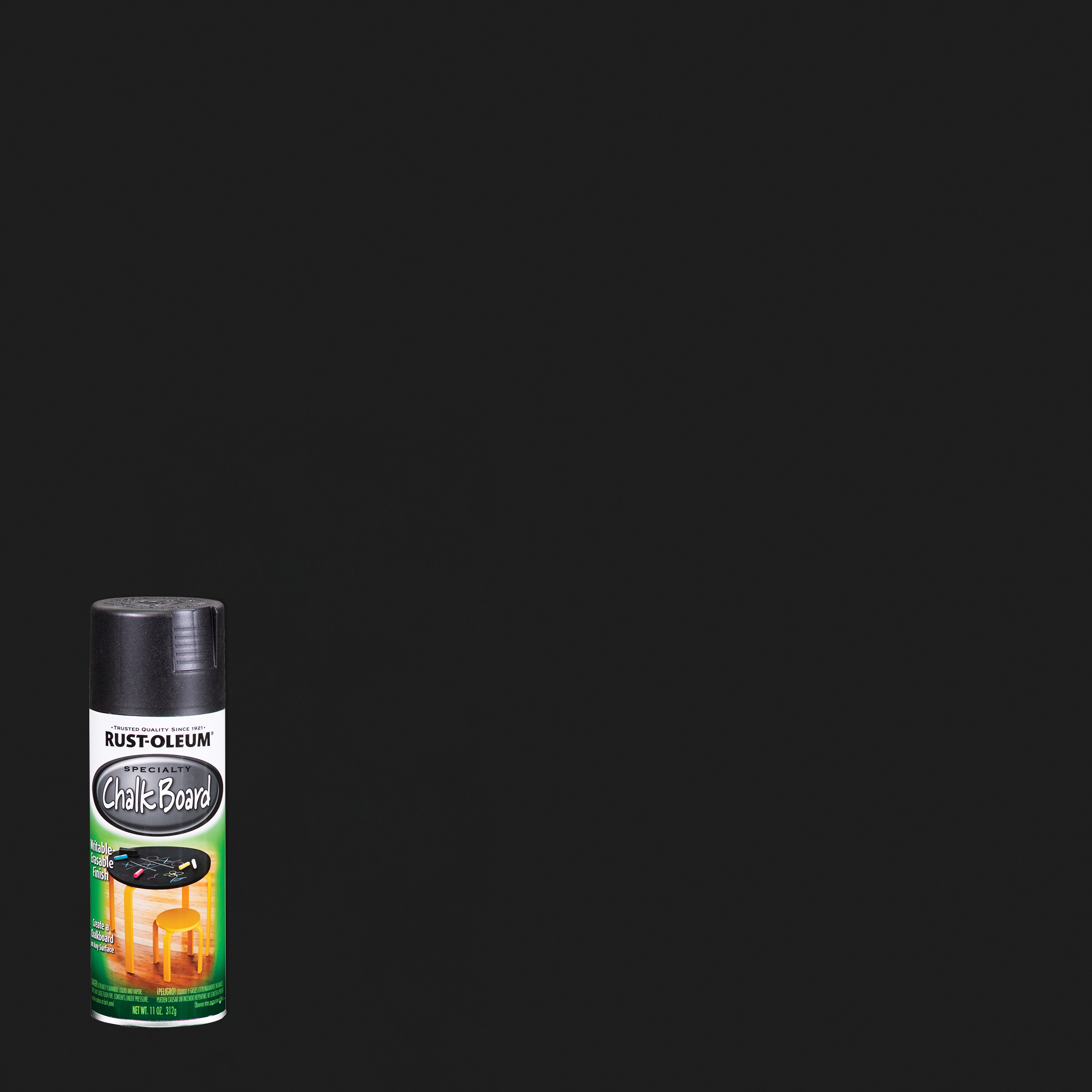 Black, Rust-Oleum Specialty Flat Chalkboard Spray, 11 Oz - image 1 of 6