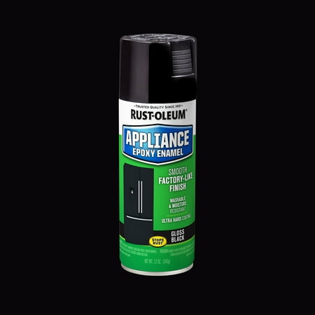 Black, Rust-Oleum Specialty Appliance Epoxy Gloss Spray Paint-7886830, 12 oz