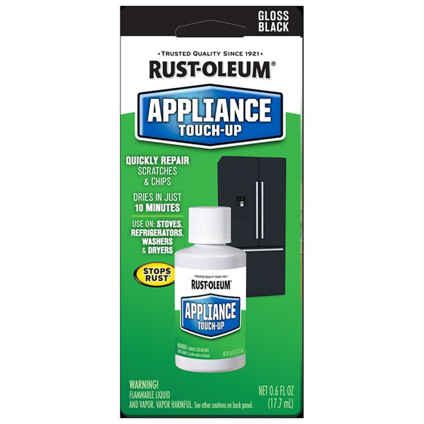 Black, RustOleum Specialty Gloss Appliance TouchUp 0.6 oz 6 Pack