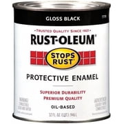 Black, Rust-Oleum Stops Rust Gloss Protective Enamel- 7779502, Quart