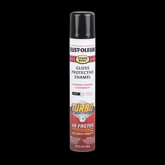 Rust-Oleum, Flat Spray Paint, 12 oz, Black, Rust‚ÄëResistant, Enamel ...