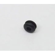 Black SBR Rubber Push-in Grommet - Inner Diameter 1/8", Outer Diameter 11/32", Fits Panel Hole 1/4", Fits Panel Thickness 1/16" (24 Pack)