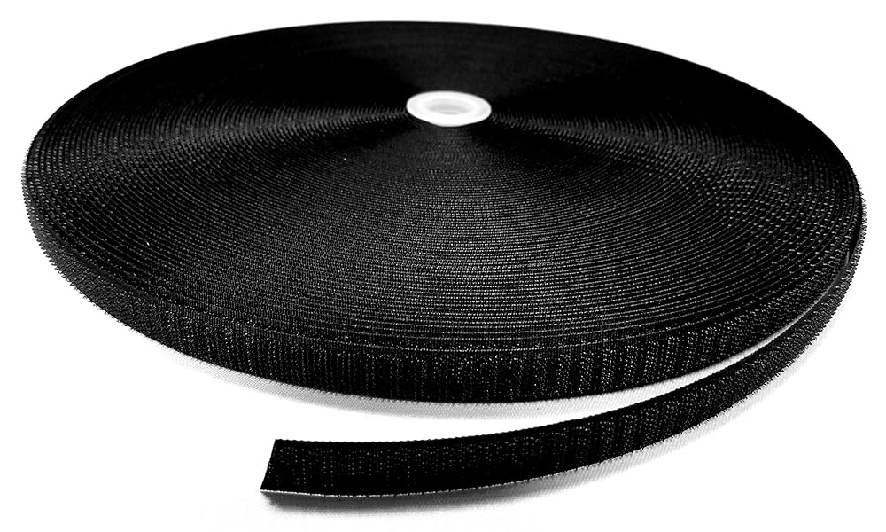 Black SEWON Hook And Loop Fastener Hook Side 50 Yards