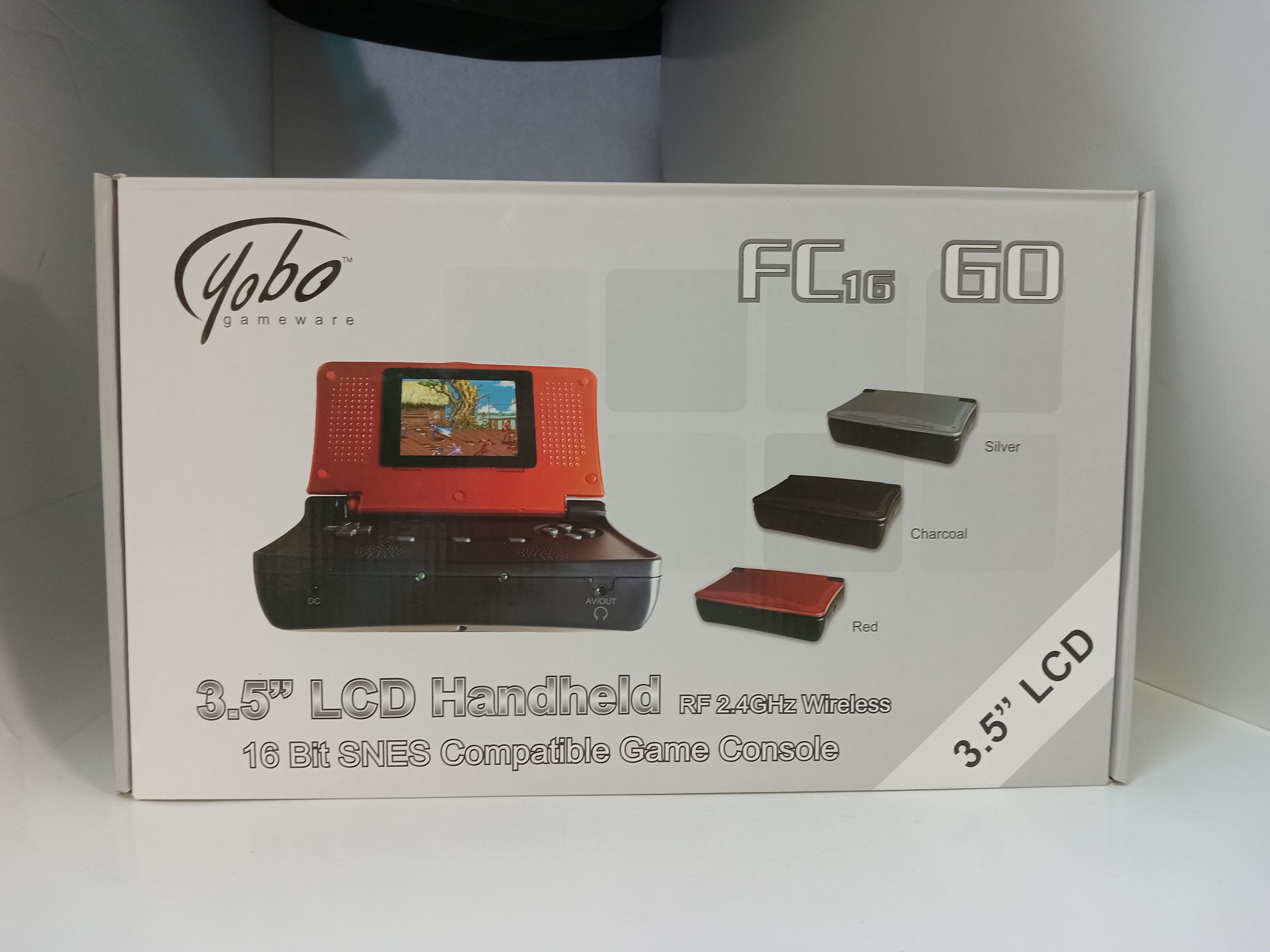 Black SNES FC16 GO Handheld & Wireless Home Console for Super Nintendo