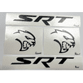 thumbnail image 1 of Black SRT Hellcat Front & Rear Emblem Overlay Decal Set For 2018-2023 Challenger, 1 of 1