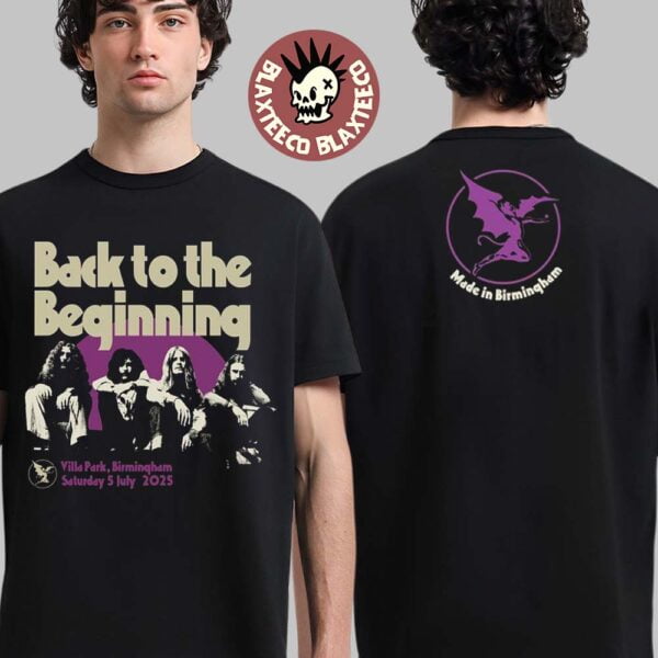 洋楽 Black Sabbath Back to the Beginning 2025 Black Sabbath-Jacksonville Oversized Crop Tee - Walmart.com