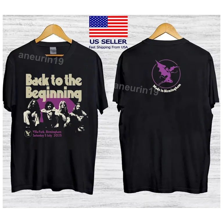 Black Sabbath Back to the beginning Tシャツ BLACK SABBATH Back To The Beginning 2025 T Shirt Full Size S