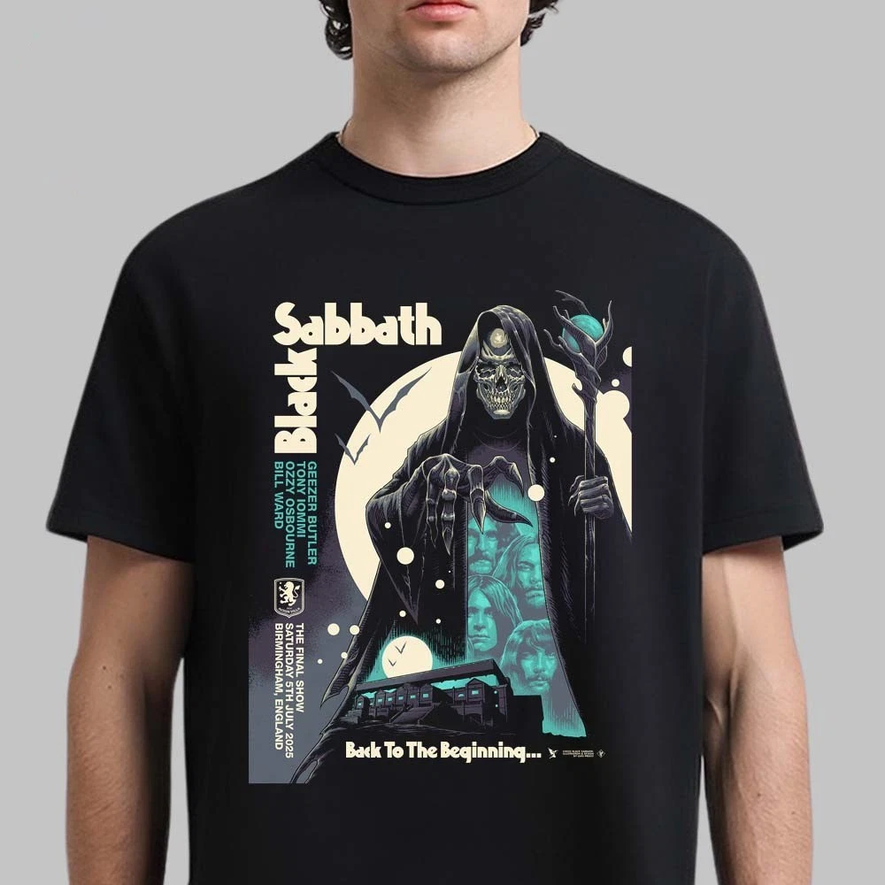 Black Sabbath Back to the beginning Tシャツ Black Sabbath And Ozzy Osbourne Back To The Beginning 2025