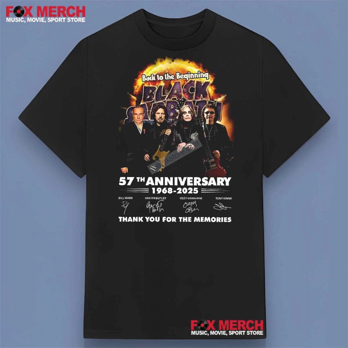 Official Black Sabbath Henry Pyramid Emblem T-Shirt - Brown Unisex Band Tee, Size S - View #8