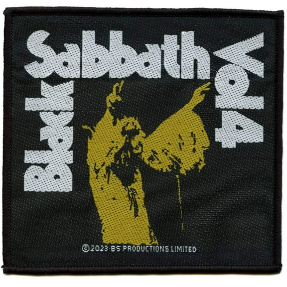 Black Sabbath Band Patch Vol 4 Rock Album Woven Iron On