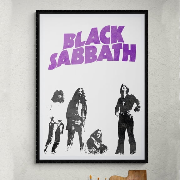 Black Sabbath Classic Heavy Metal Band Poster, Vintage Rock Music Wall Art Size 24x36 Unframed Poster