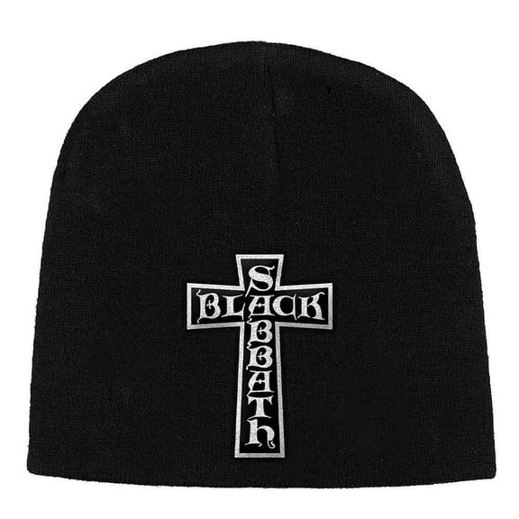 Black Sabbath Cross Band Logo Beanie Hat